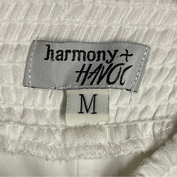 High Waist White and Blue Athletic Shorts - Picture 4 of 9